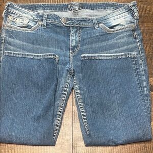 Silver Jeans Women's Medium Blue Ankle Crop Denim